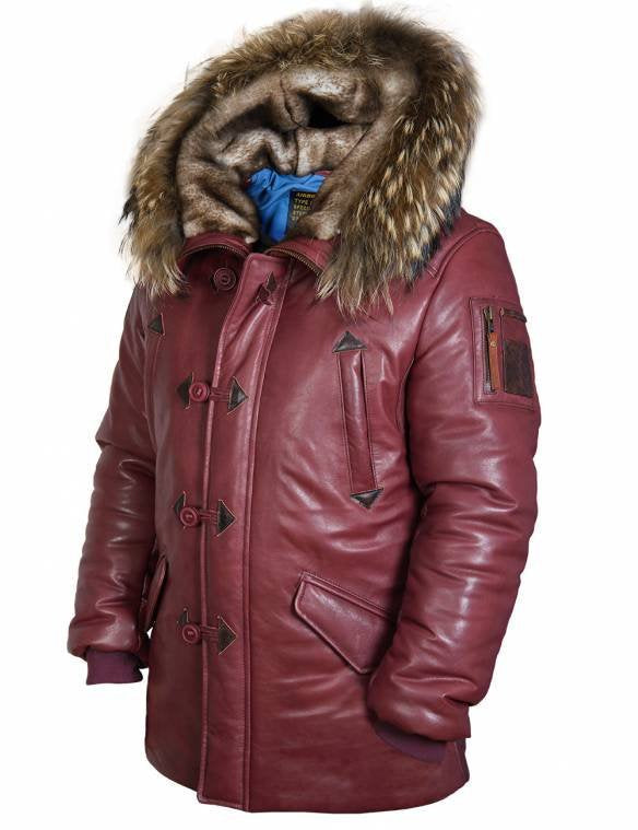 Herren Winterparka Warm Luxus Kunstpelz Kragen - BerlinGlamour