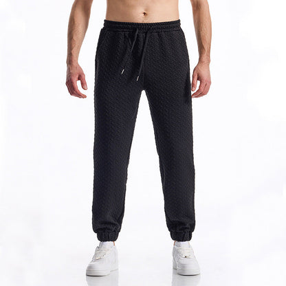 Bequeme Herrenhose Elastisch Mit Strukturmuster