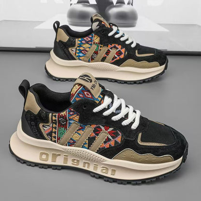 Damen Sneaker Bequem Modisch mit Stickerei
