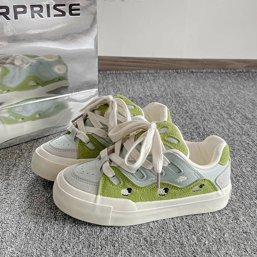 Damen Sneaker Tiermuster Rutschfest Schuhe Frauen - BerlinGlamour