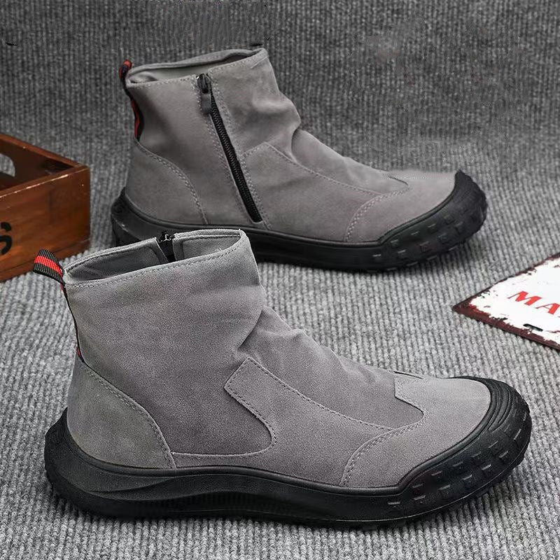 Damen Stiefel Ankle Boots Robust Reißverschluss - BerlinGlamour