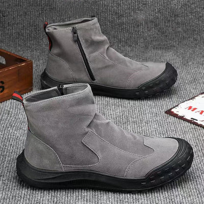 Damen Stiefel Ankle Boots Robust Reißverschluss - BerlinGlamour