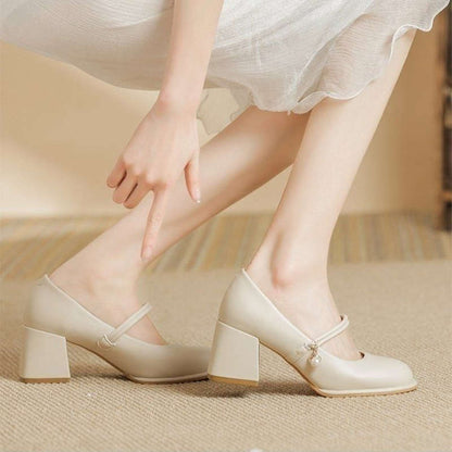 Damen High Heels Schuhe mit Perlen Details Elegante Pumps