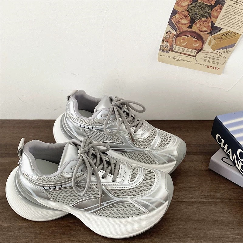 Damen Sneaker Sportlich Laufschuhe Leicht