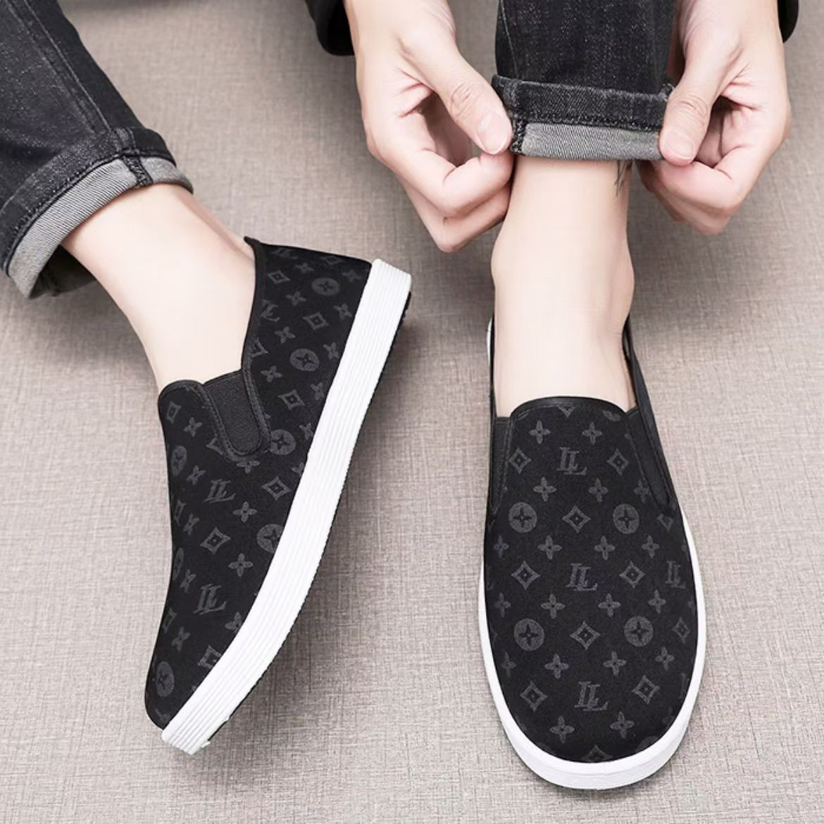 Damen Sneaker Bequem Schick Mit Muster - BerlinGlamour