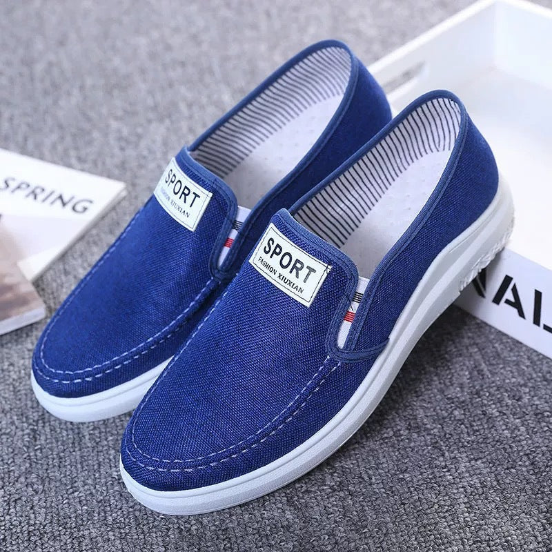 Damen Sportslipper Canvas Bequem Modern - BerlinGlamour