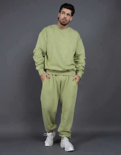 Bequeme Herren Sportswear Set Sweatshirt Jogginghose Grau