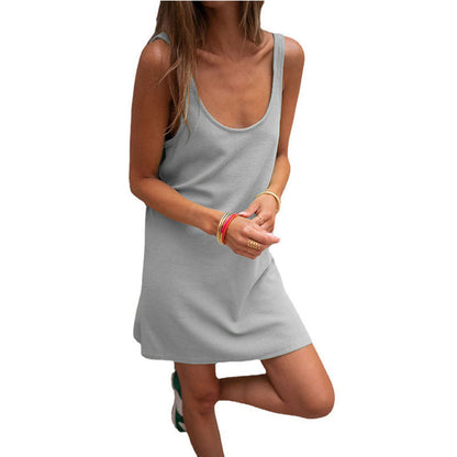 Damenkleid Elegantes Rippkleid Tiefes Dekolleté Modern