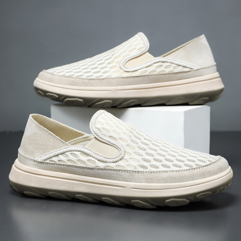 Damen Slip-On Schuhe Atmungsaktiv Freizeit Schuhe Bequem
