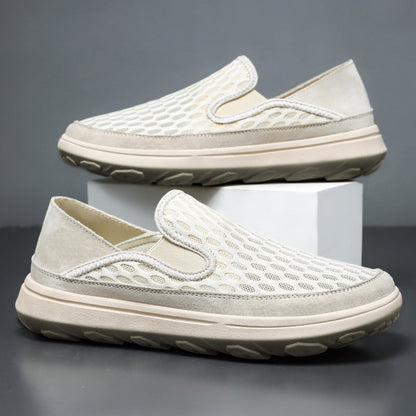 Damen Slip-On Schuhe Atmungsaktiv Freizeit Schuhe Bequem
