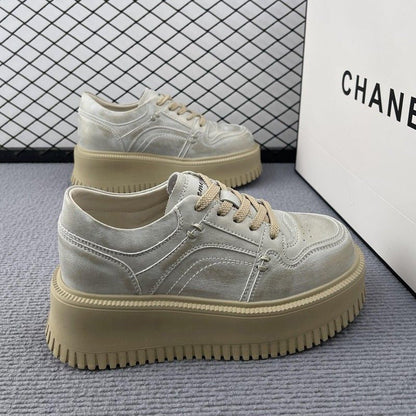 Damen Plateau Sneaker Bequem Dämpfend Mode