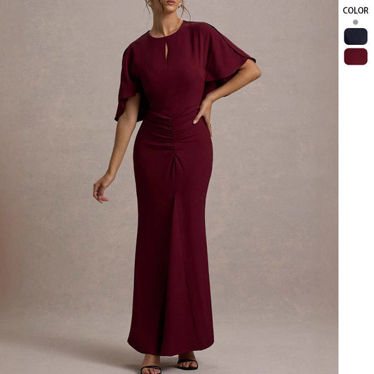 Elegantes Maxikleid Damen Lang Fließend Modern - BerlinGlamour