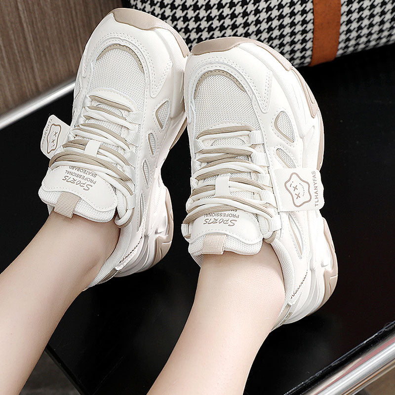 Damen Sneakers Sportlich Atmungsaktiv Komfort Sohle
