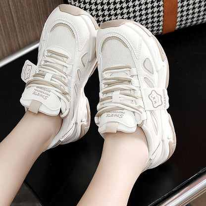 Damen Sneakers Sportlich Atmungsaktiv Komfort Sohle