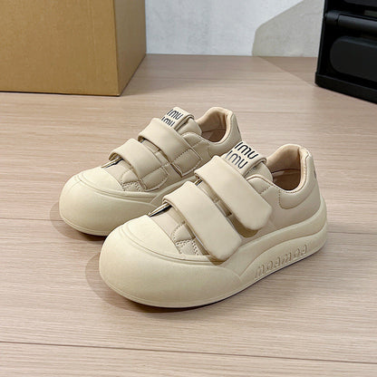 Damen Sneaker Bequem Klettverschluss Weiches Innenfutter