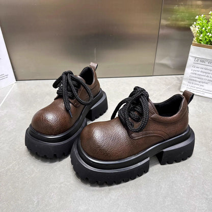 Damen Schnürboots Robust Plateau Rutschfest Stiefel - BerlinGlamour