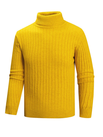 Herren Pullover Rollkragen Feinstrick Modern Style