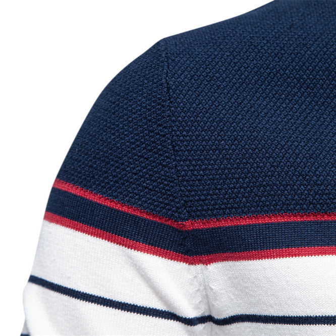 Herren Strickpullover Maritim Streifen Modern