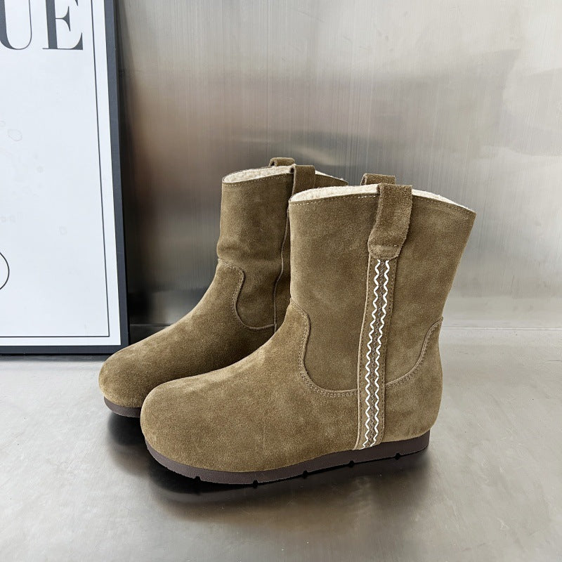 Damen Winterstiefel Weich Warm Kuschelig Schnee