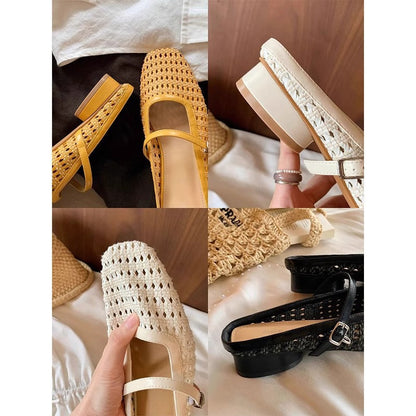 Damen Sandalen Sling Luftporen Netz Struktur Verstellbar