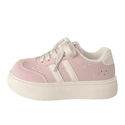 Damen Sneaker Sportlich Dicksohlige Schuhe Trendy