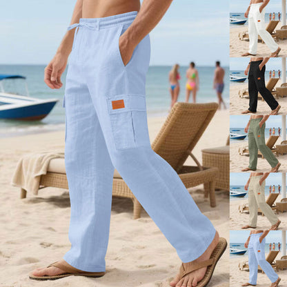 Herren Cargo-Hose Mit Elastischem Bund und Seitentaschen - BerlinGlamour