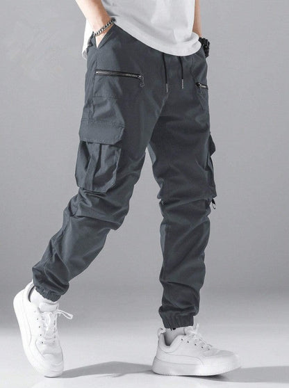 Herren Cargo-Jogginghose Mit Taschen Modern Sportlich