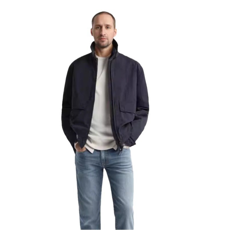 Herren Jacke Lässig Modern mit Taschen