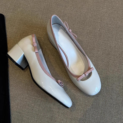 Damen Ballerinas Glitzernd Bequem Schleifen