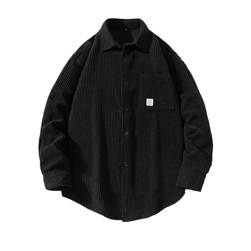 Herren Hemdjacke Strukturiert Gemütlich Modern
