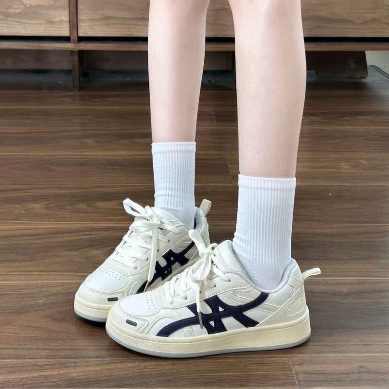 Damen Sneaker Sportlich Laufschuhe Weiß