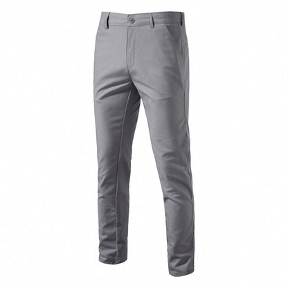 Herren Chino Hose Bequem Elastisch Slim Fit