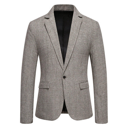 Herren Blazer Herringbone Elegant Slim Fit