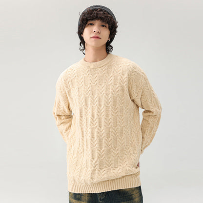 Herren Pullover Grobstrick Klassisch Modern