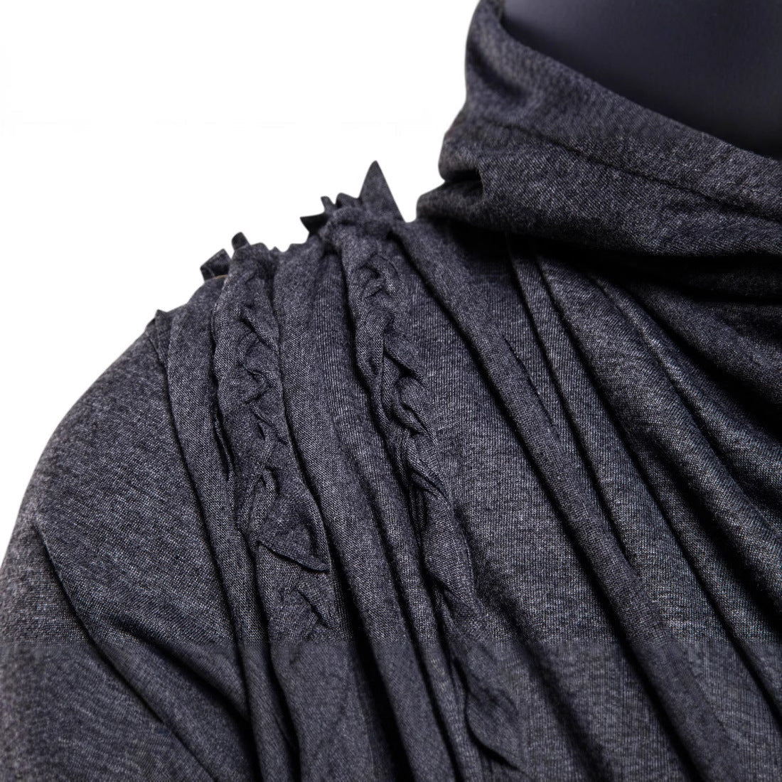 Herren Kapuzenshirt Asymmetrisch Modern mit Dekoration