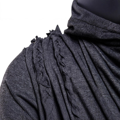Herren Kapuzenshirt Asymmetrisch Modern mit Dekoration