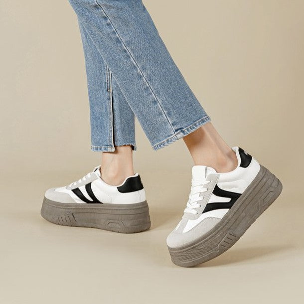 Damen Sport-Sneaker Plateau Komfort Modern