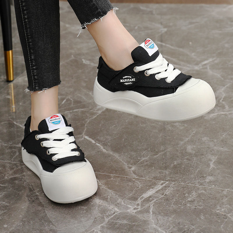 Damen Sneaker Sportlich Strapazierfähig mit Gummisohle