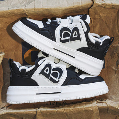 Damen Sneaker Sportlich Atmungsaktiv Weiße Sneaker