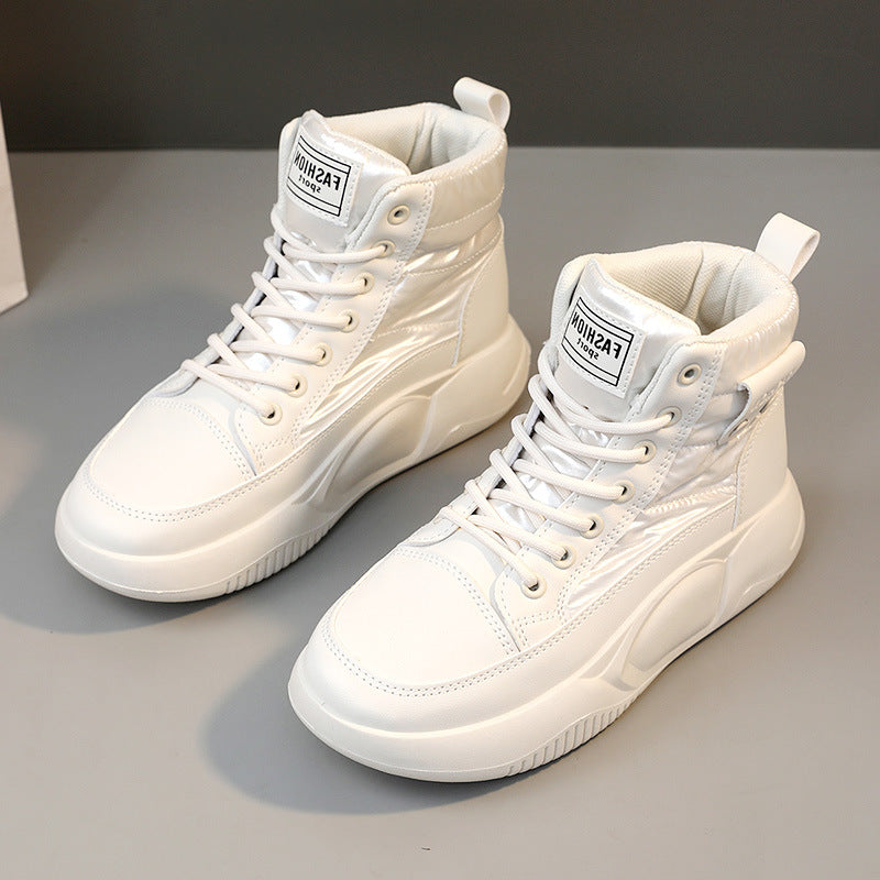 Damen Sneaker High-Top Sportlich Rutschfest Moderne