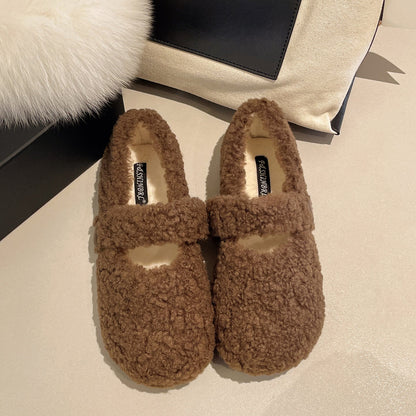Damen Hausschuhe Flauschig Warm mit Elastikband