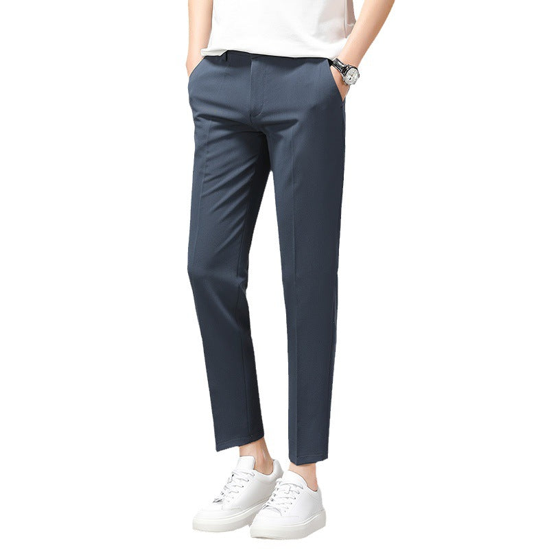 Herren Chinohose Slim Fit Elastisch Bequem