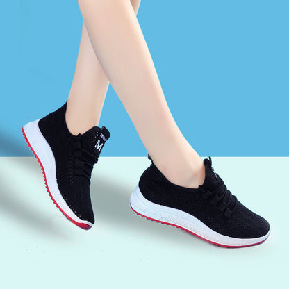 Damen Sneaker Sport Schuhe Atmungsaktiv Trendy