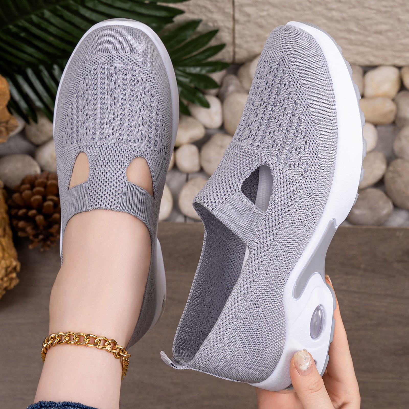 Damen Freizeitschuhe atmungsaktiv mit weicher Sohle - BerlinGlamour