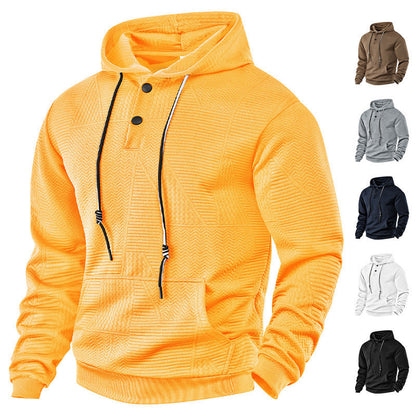 Herren Hoodie Strukturiert Modern Urban Style - BerlinGlamour