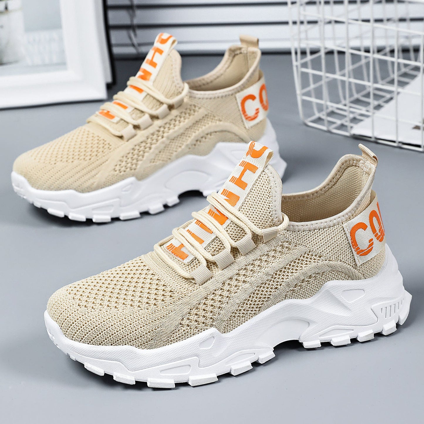 Damen Sneaker Sportlich Bequem atmungsaktiv Mesh - BerlinGlamour