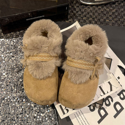 Damen Hausschuhe Weiche Plüschslipper Warm