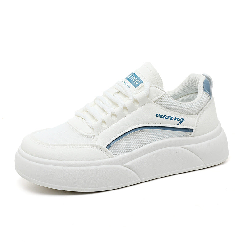 Damen Plateau Sneaker Atmungsaktiv Sportlich Modern