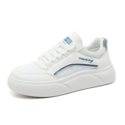 Damen Plateau Sneaker Atmungsaktiv Sportlich Modern