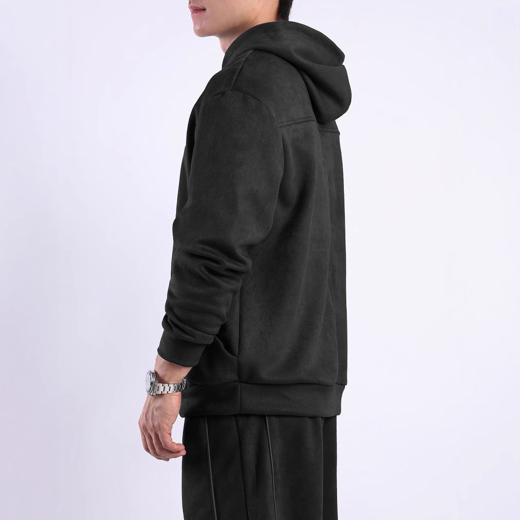 Herren Kapuzensweatshirt Weich Fleece Modern Sportlich